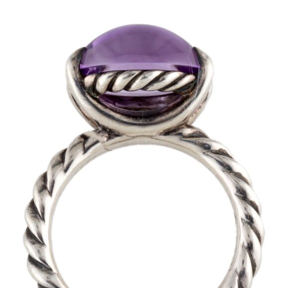 DAVID YURMAN AMETHYST STERLING SILVER 925 COLOR CLASSICS COCKTAIL RING - Picture 6 of 8